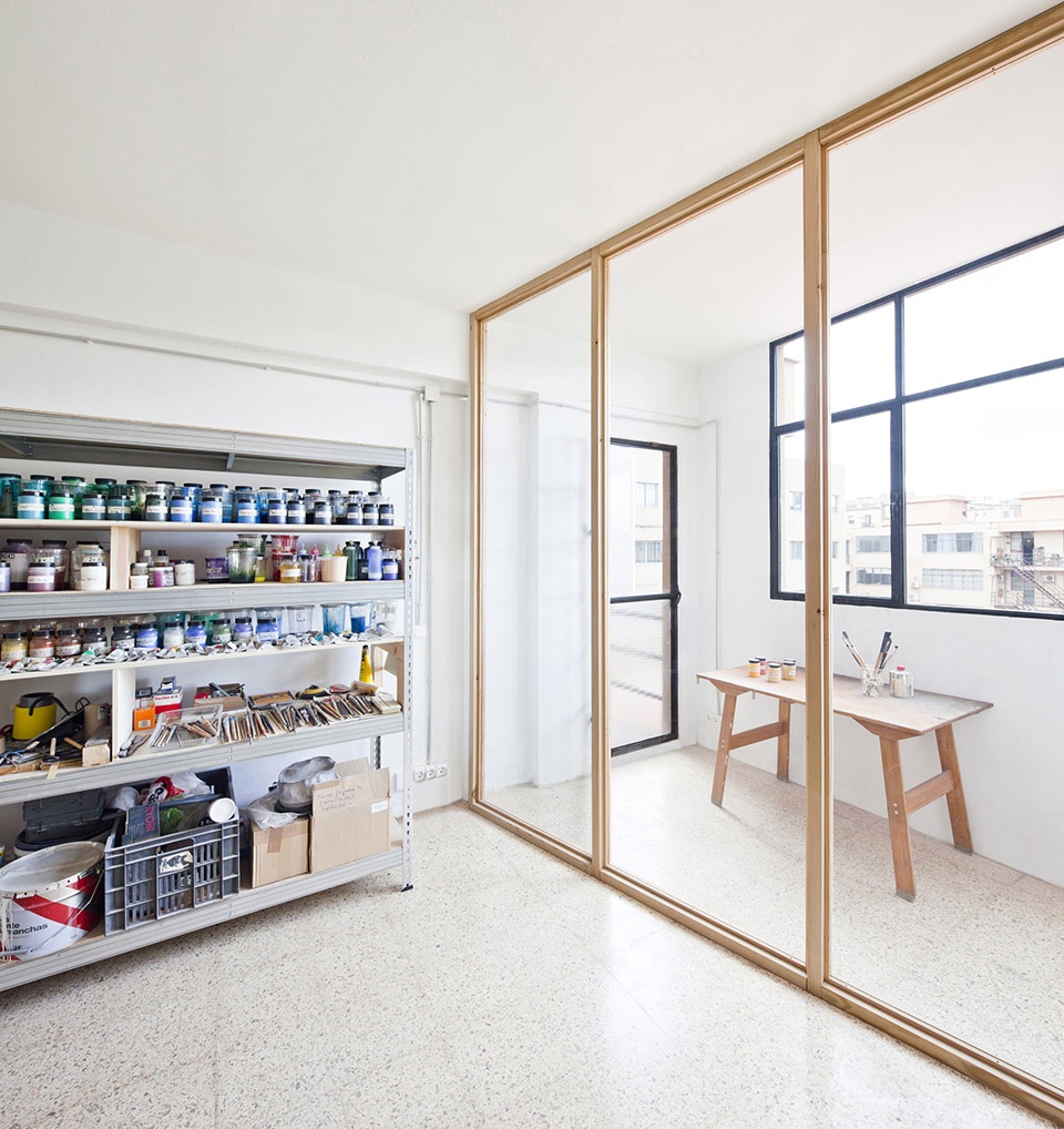 studio for artist victor perez porro barcelona