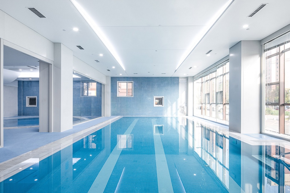 Chang Chun Time Cube Swimming Fitness Center China by STEPS architecture design