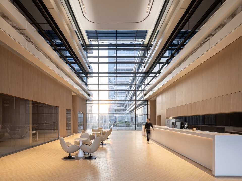 Modern office design for vip com China by gmp