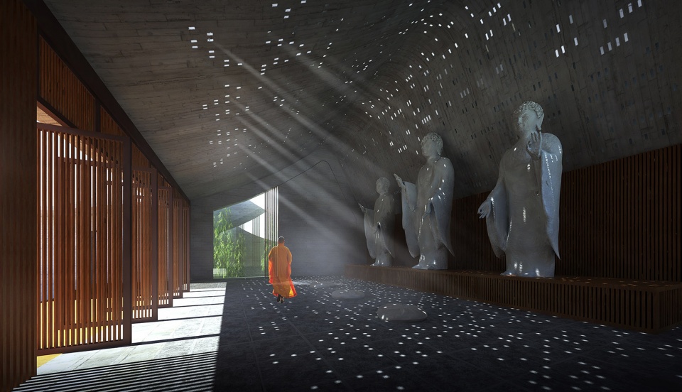 shanghai pudong guoqing temple by shenzhen multiarch architectural design and consulting