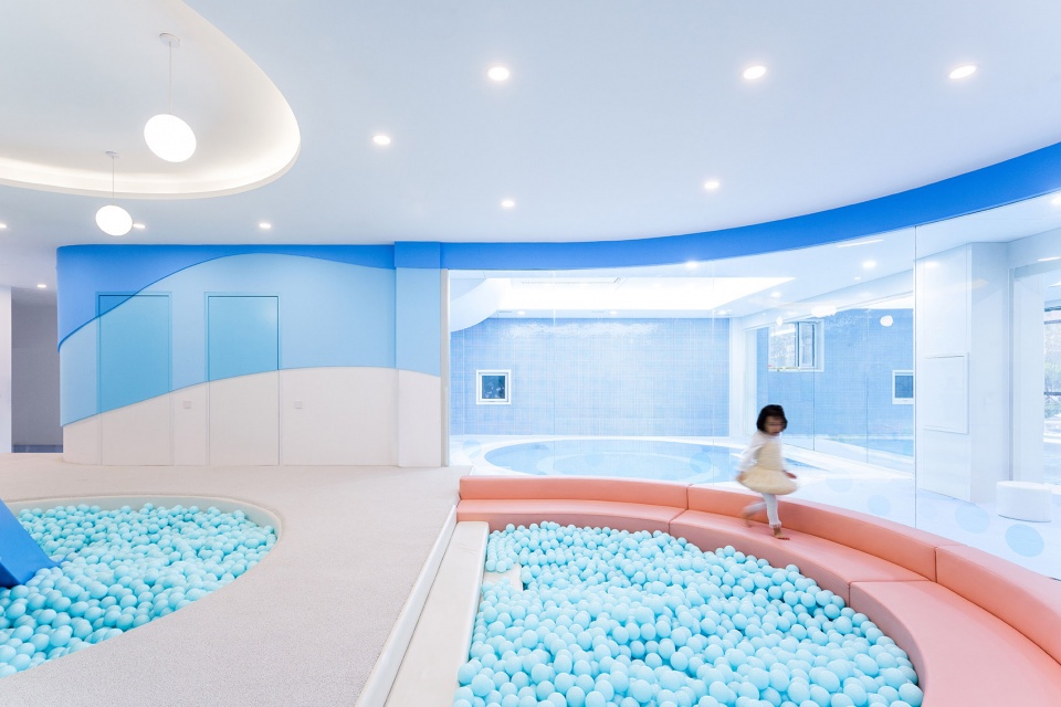 Chang Chun Time Cube Swimming Fitness Center China by STEPS architecture design
