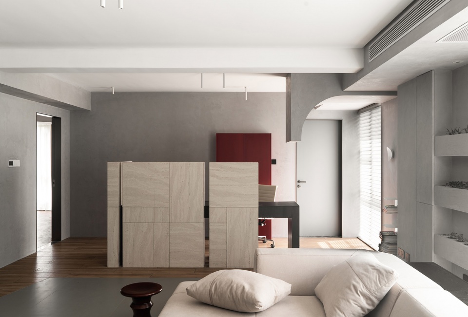 Apartment with free plan and fluent space DNA Architects