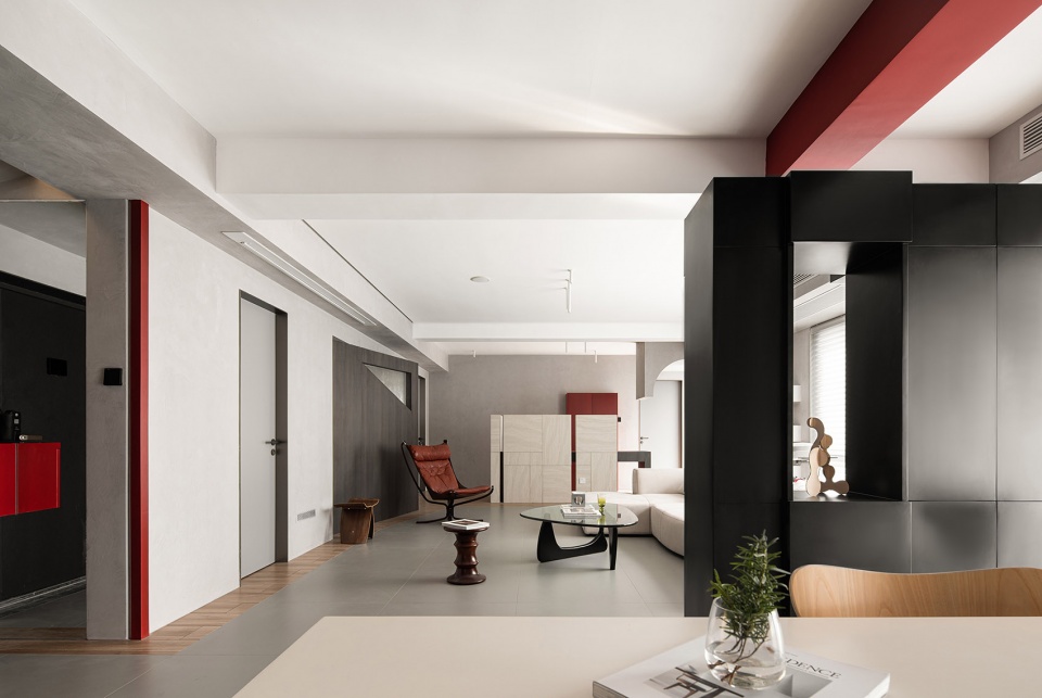 Apartment with free plan and fluent space DNA Architects