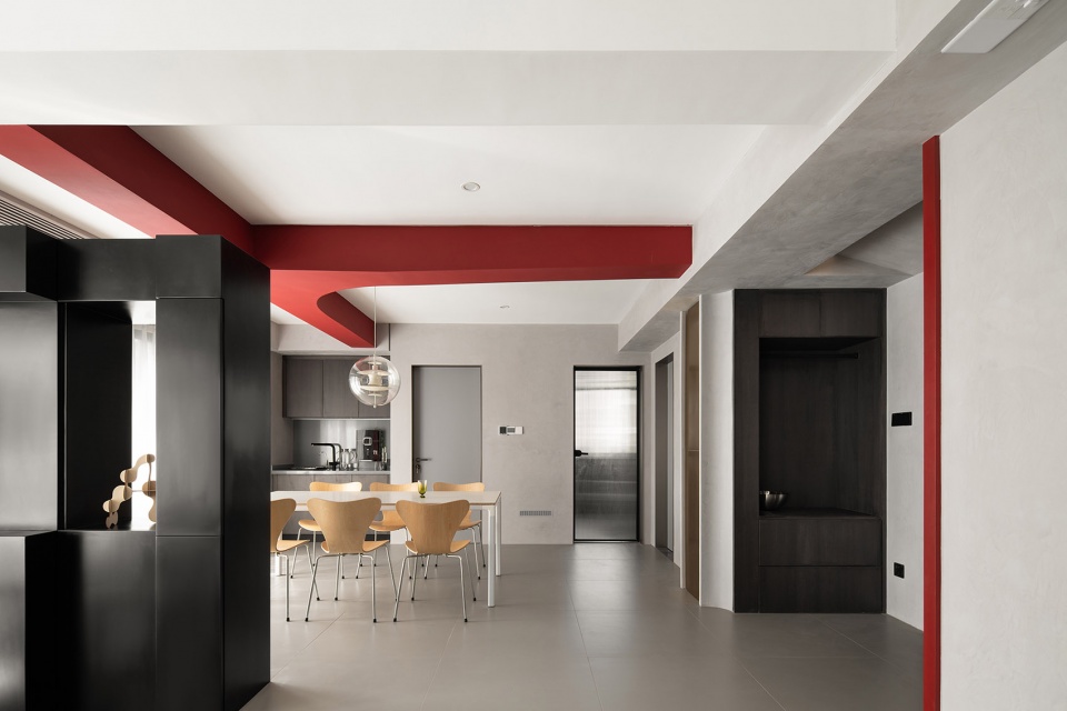 Apartment with free plan and fluent space DNA Architects