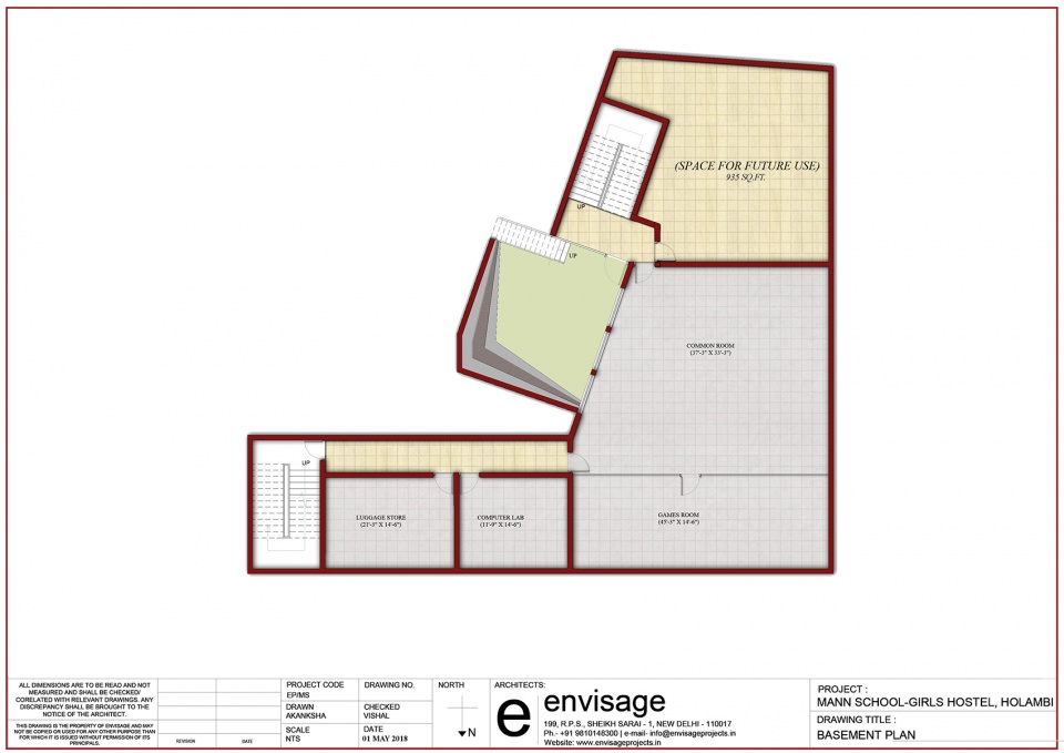 the mann school white flower hall girls hostel by envisage