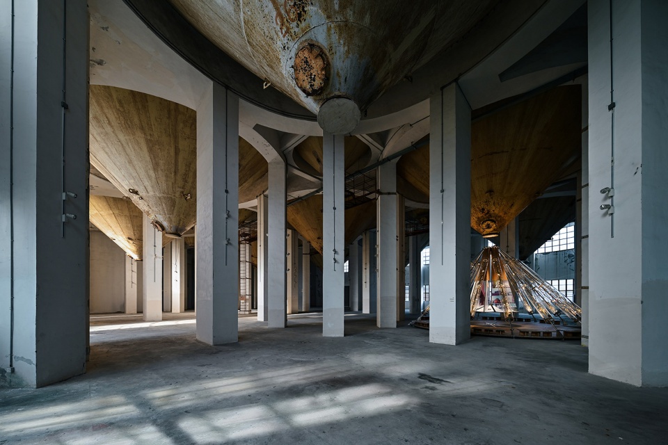 joints pavilion iii sand clock installation china by roarc renew