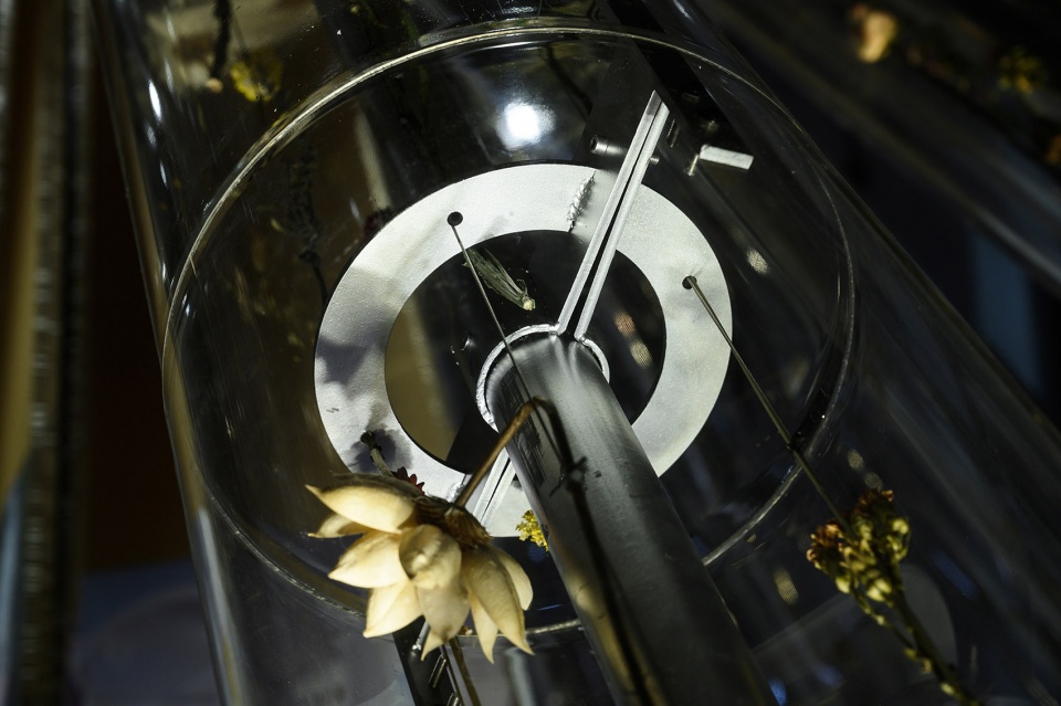 joints pavilion iii sand clock installation china by roarc renew