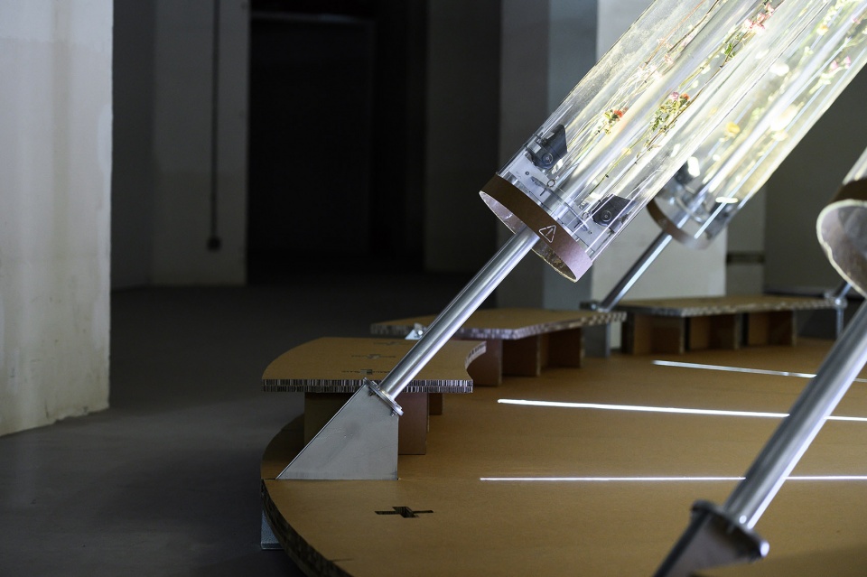 joints pavilion iii sand clock installation china by roarc renew