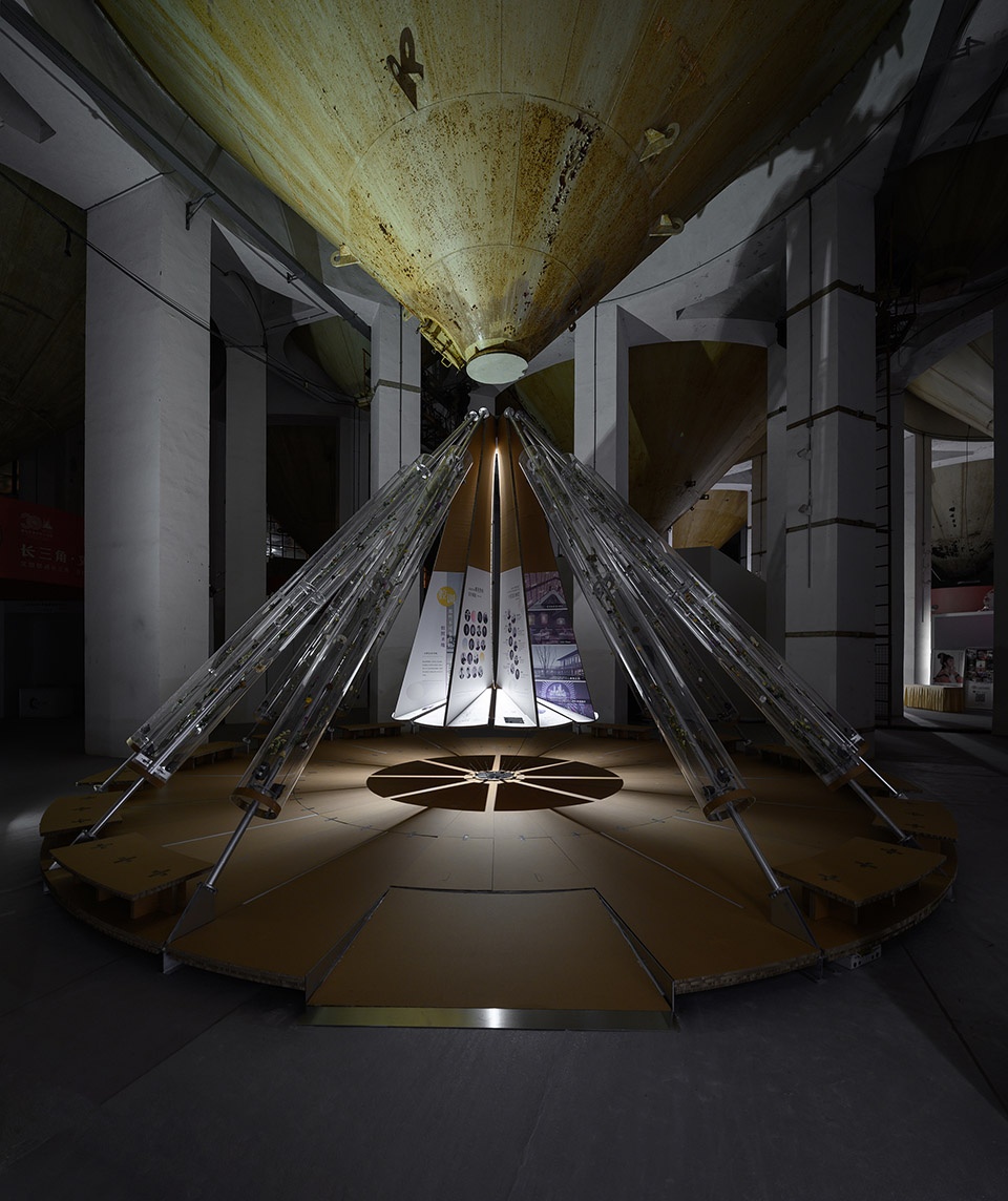 joints pavilion iii sand clock installation china by roarc renew