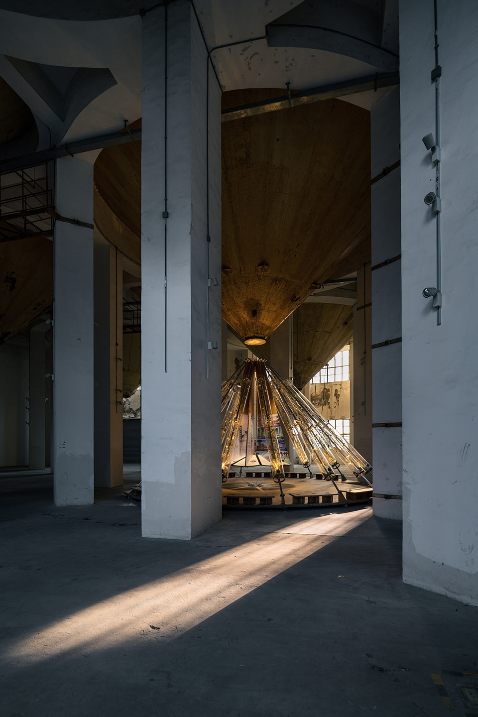 joints pavilion iii sand clock installation china by roarc renew