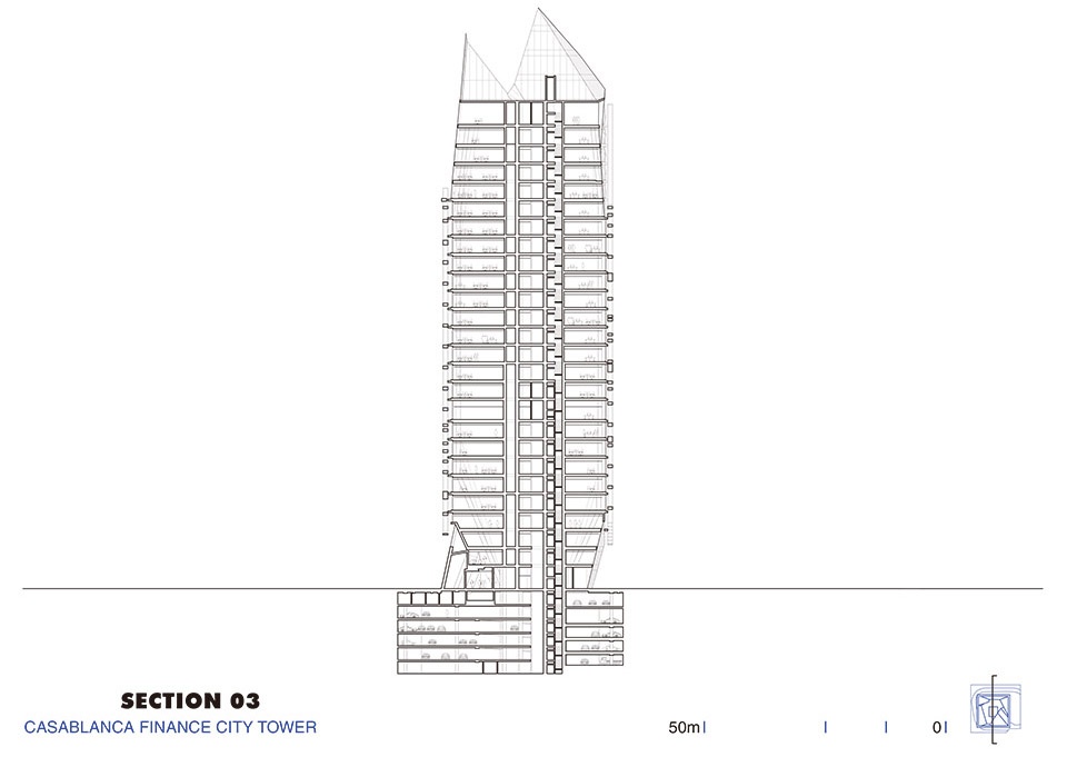 Casablanca Finance City Tower by Morphosis