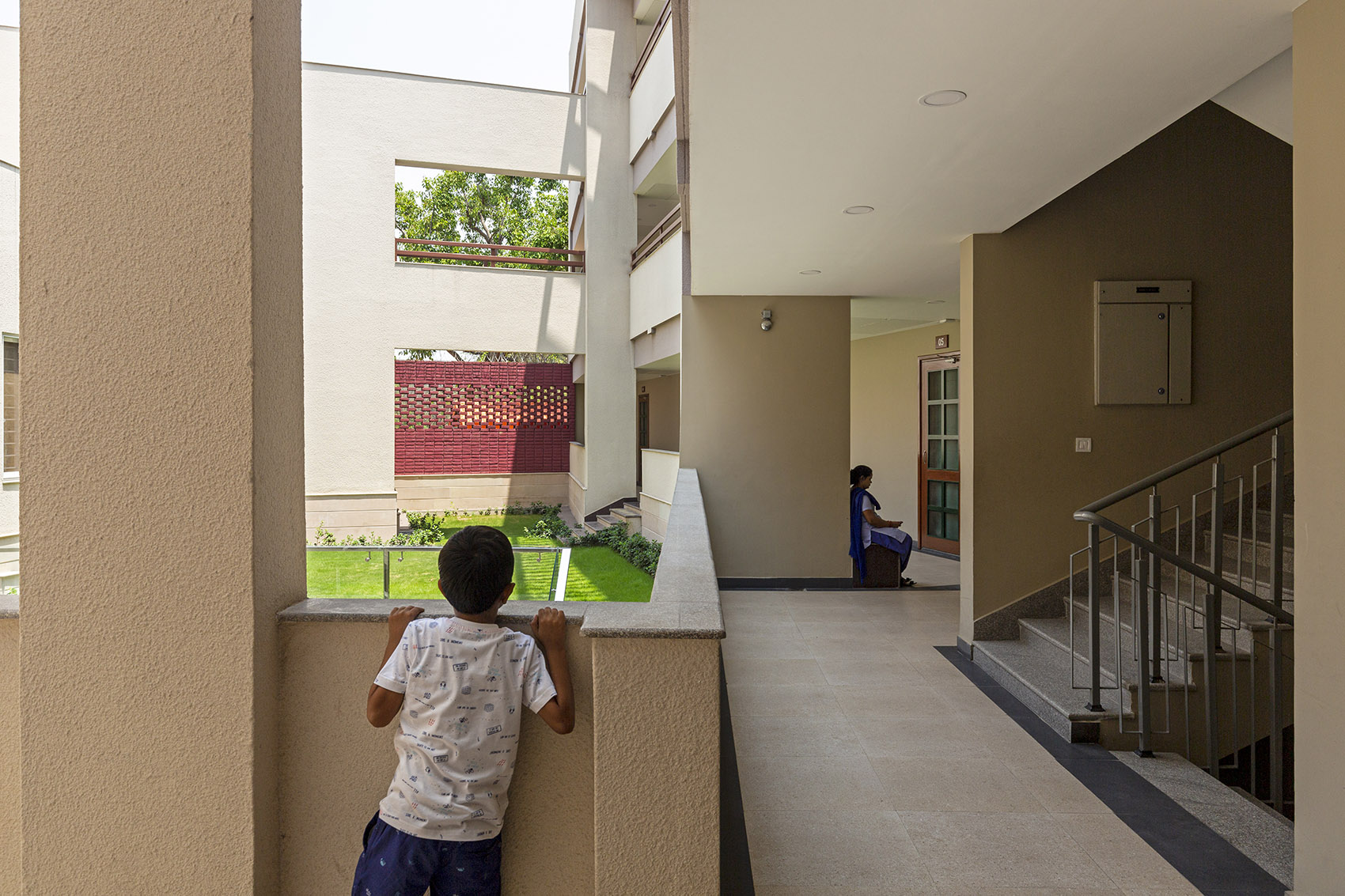 the mann school white flower hall girls hostel by envisage