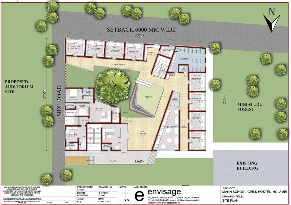 the mann school white flower hall girls hostel by envisage