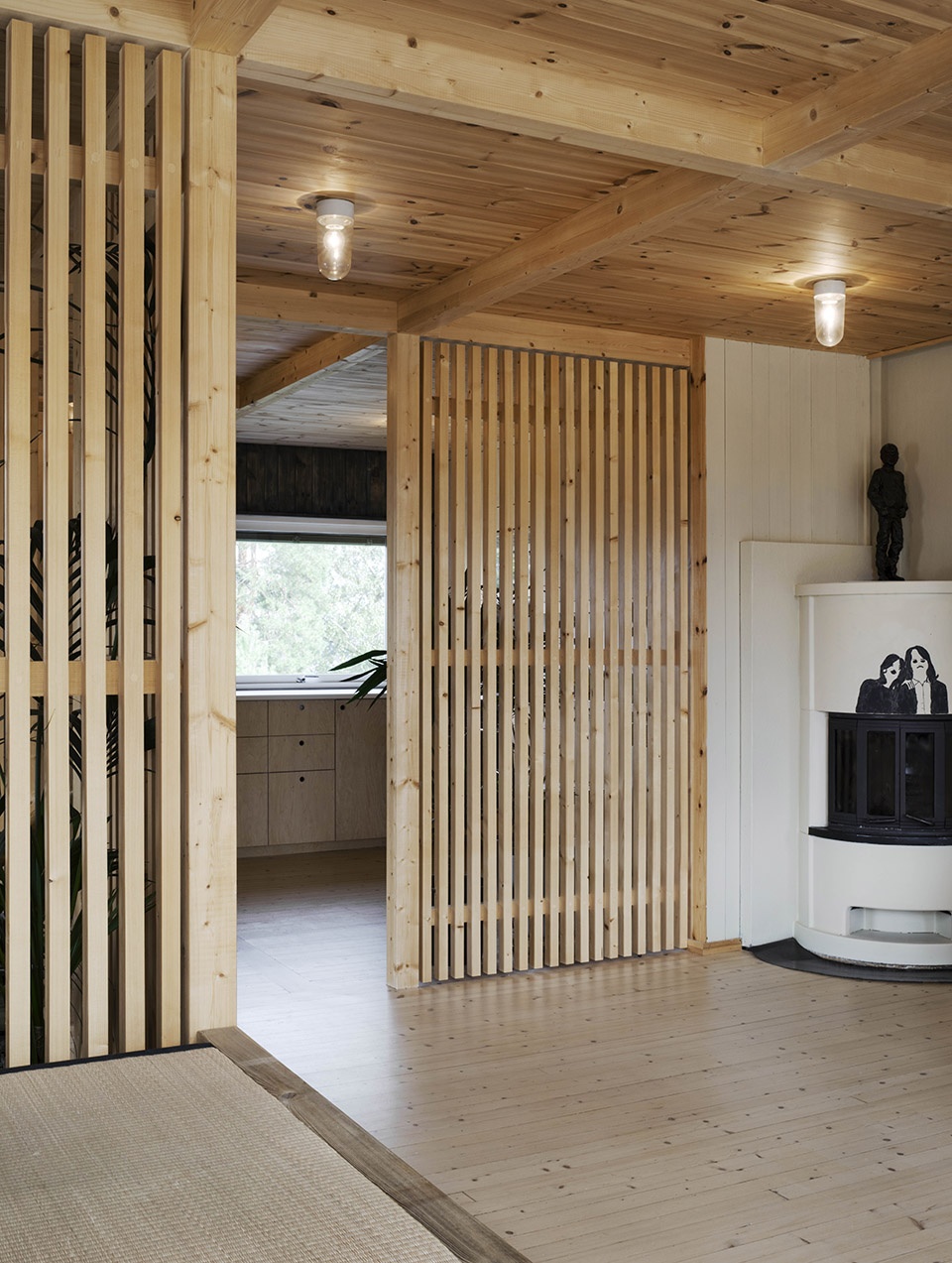 Wood Slat Shotgun House Austigard Arkitektur