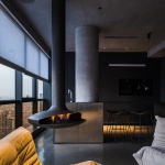 纯黑极简住宅，上海 / 费弗空间设计