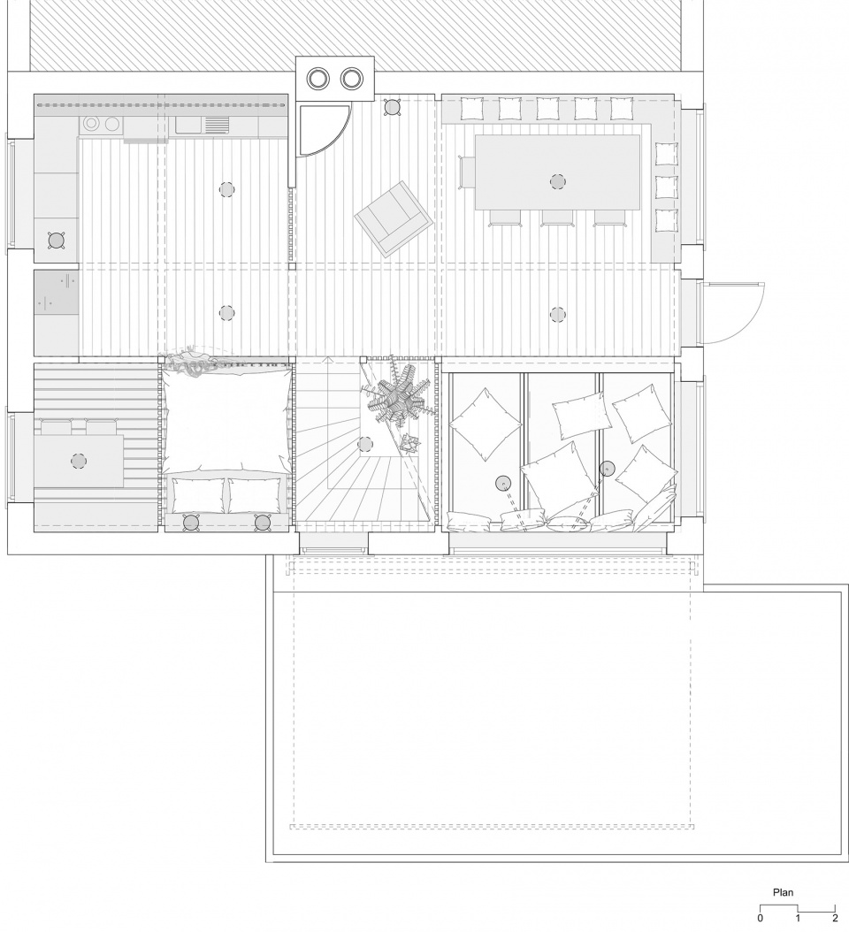 Wood Slat Shotgun House Austigard Arkitektur