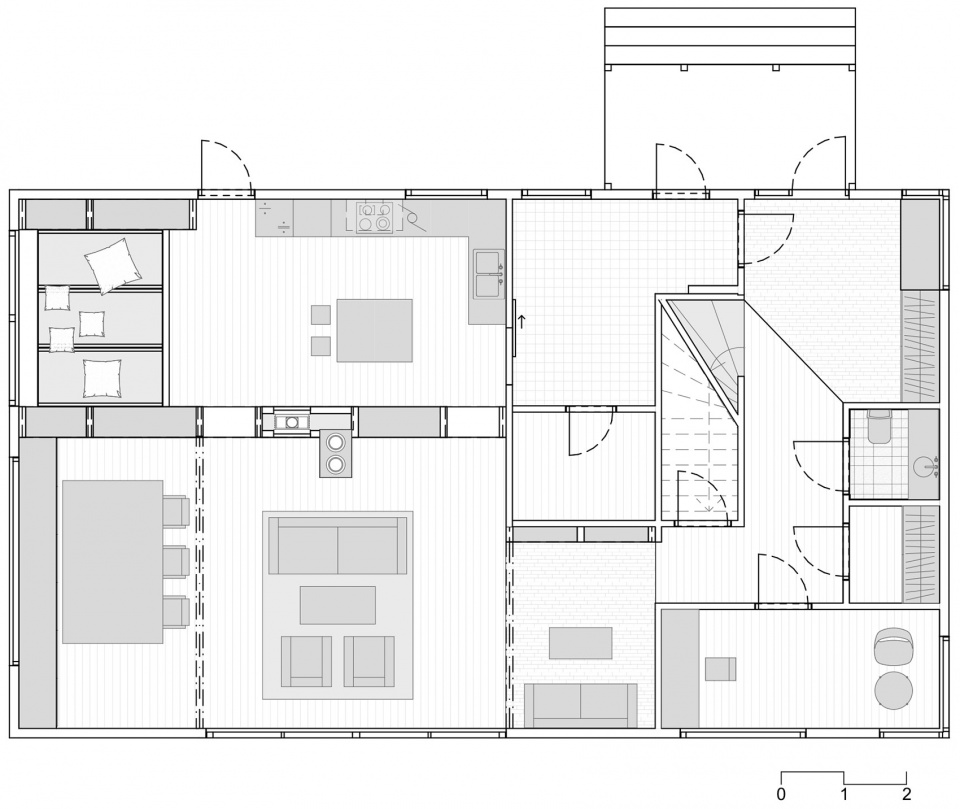 White House Black Brick Austigard Arkitektur