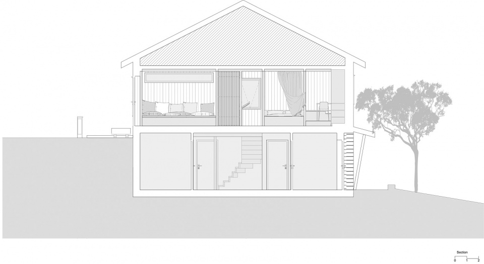 Wood Slat Shotgun House Austigard Arkitektur