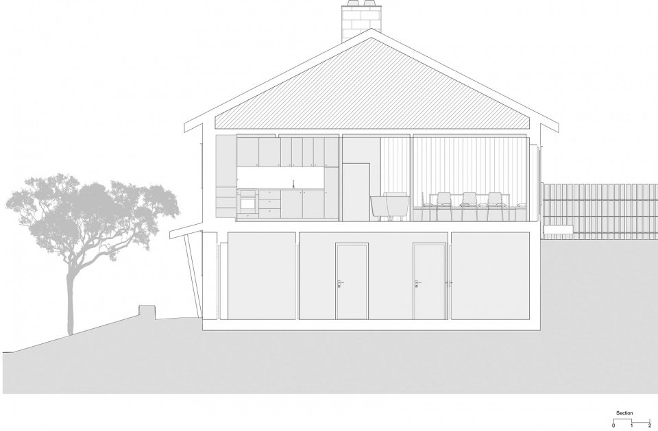 Wood Slat Shotgun House Austigard Arkitektur