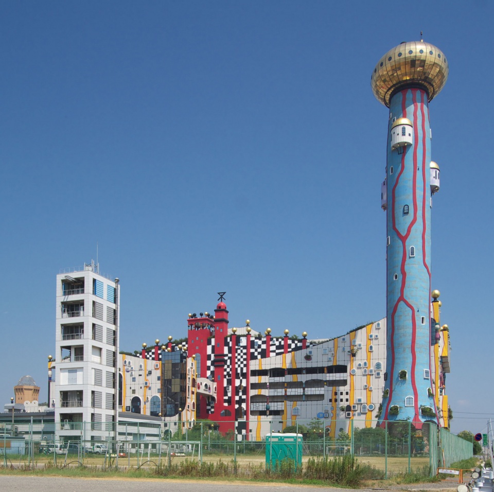 maishima incineration power plant by friedensreich hundertwasser