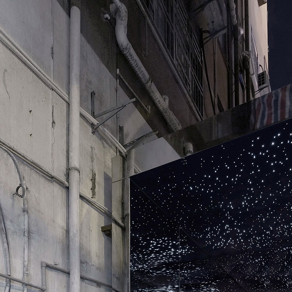 Fiber Optic Starry Alley in the Urban Village ATELIER XI