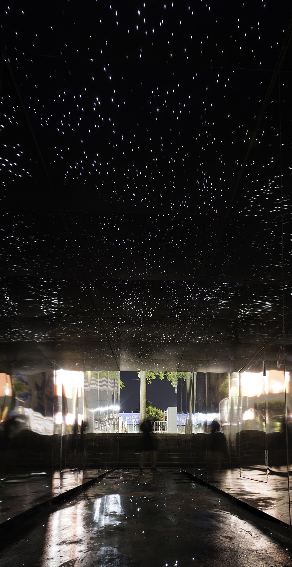 Fiber Optic Starry Alley in the Urban Village ATELIER XI
