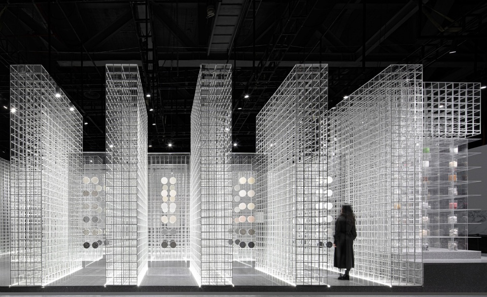 signtone marble pavilion 2020 guangzhou design week china by cc design