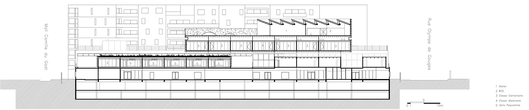 badinter school by yoonseux architectes