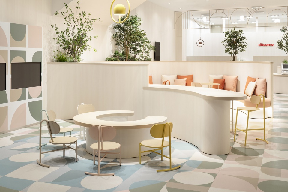docomo shop d garden by nendo