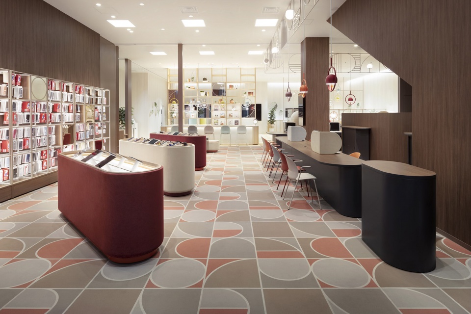 docomo shop d garden by nendo