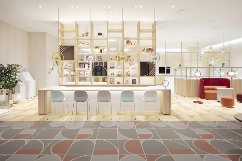 docomo shop d garden by nendo