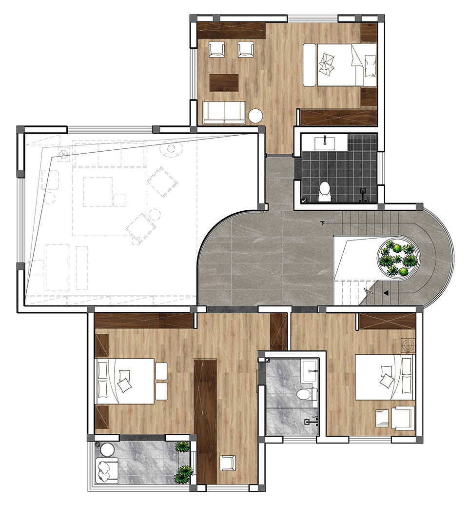 jiangan villa china by ge space design