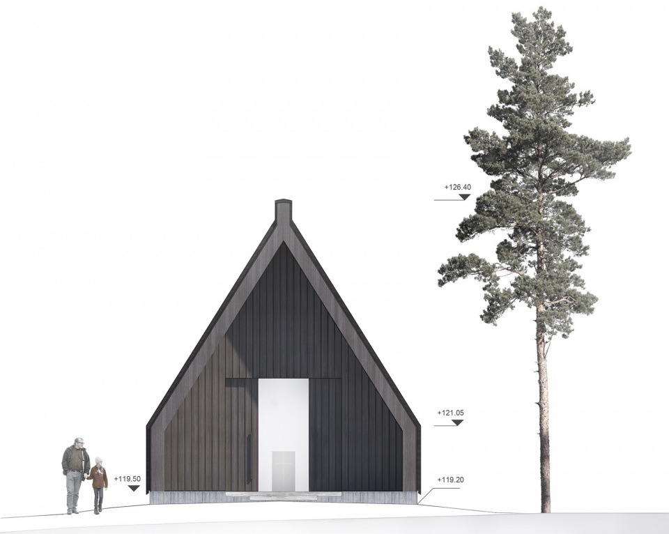 forest chapel Architecturestudio NOAN