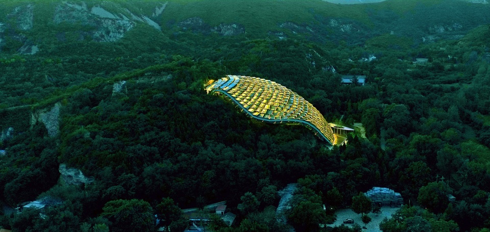 the protective shelter of locality 1 archaeological site of zhoukoudian peking man cave china by thad