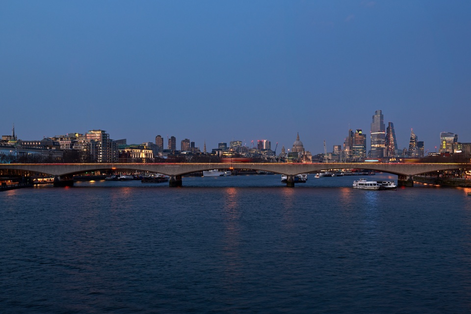 Waterloo Bridge Illuminated River © James Newton 1