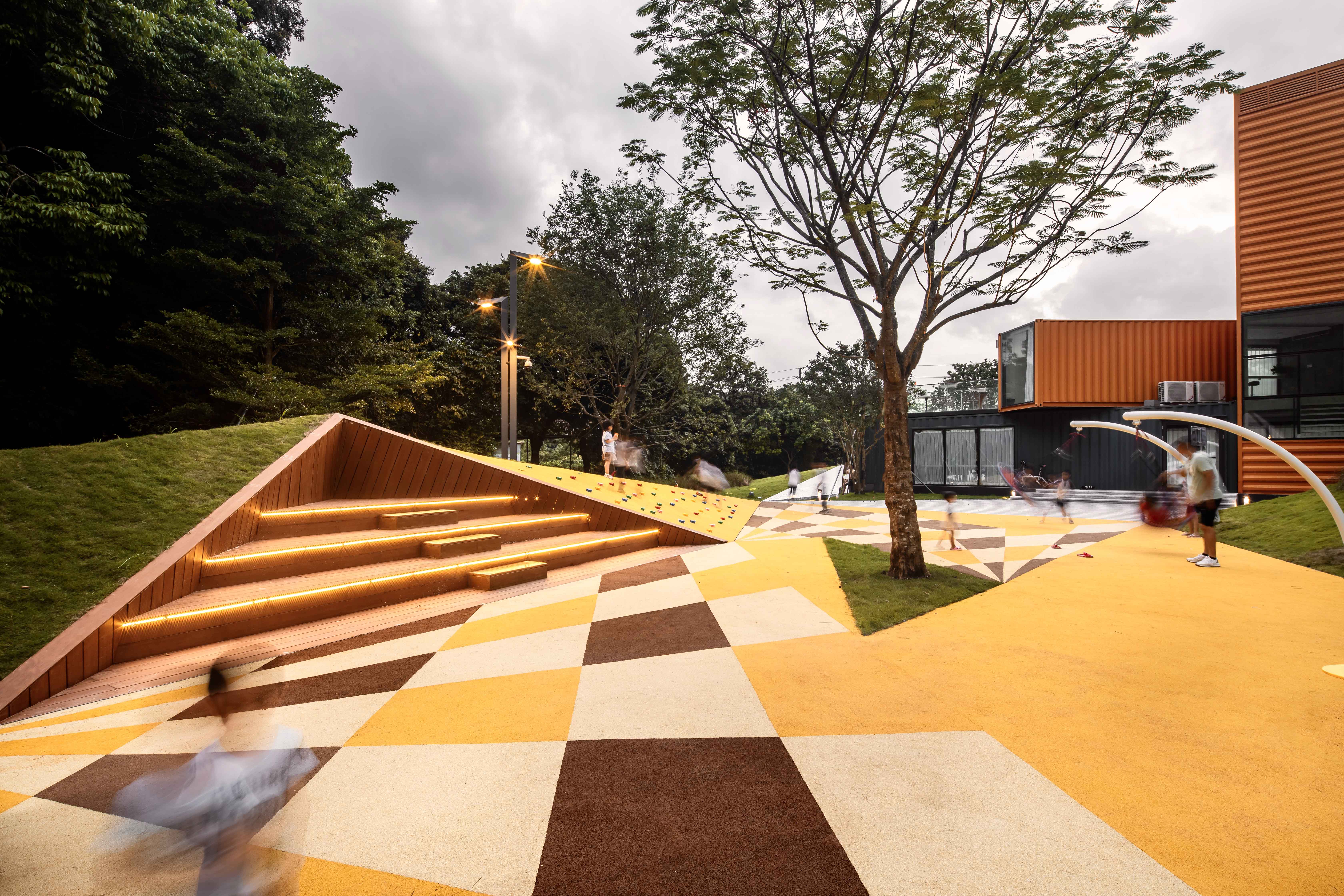 contract central for community of huangdeng china by upon design studio 1