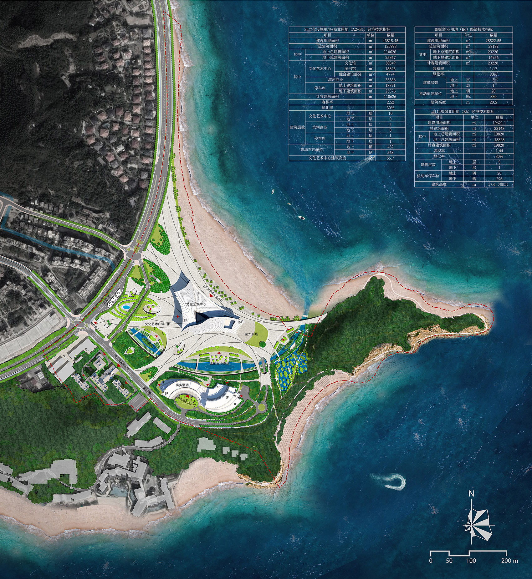 zhuhai culture and art center competition proposal by cadg zhup