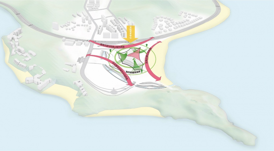 zhuhai culture and art center competition proposal by cadg zhup