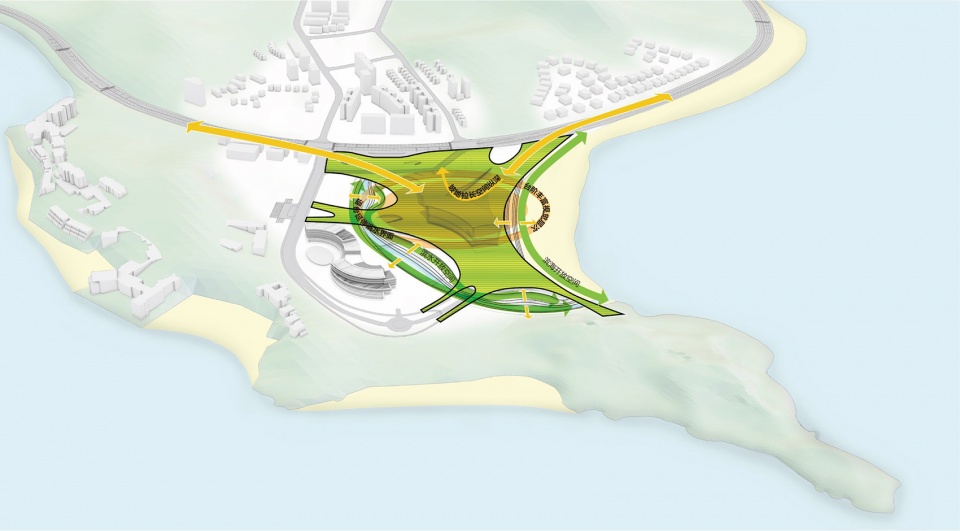 zhuhai culture and art center competition proposal by cadg zhup