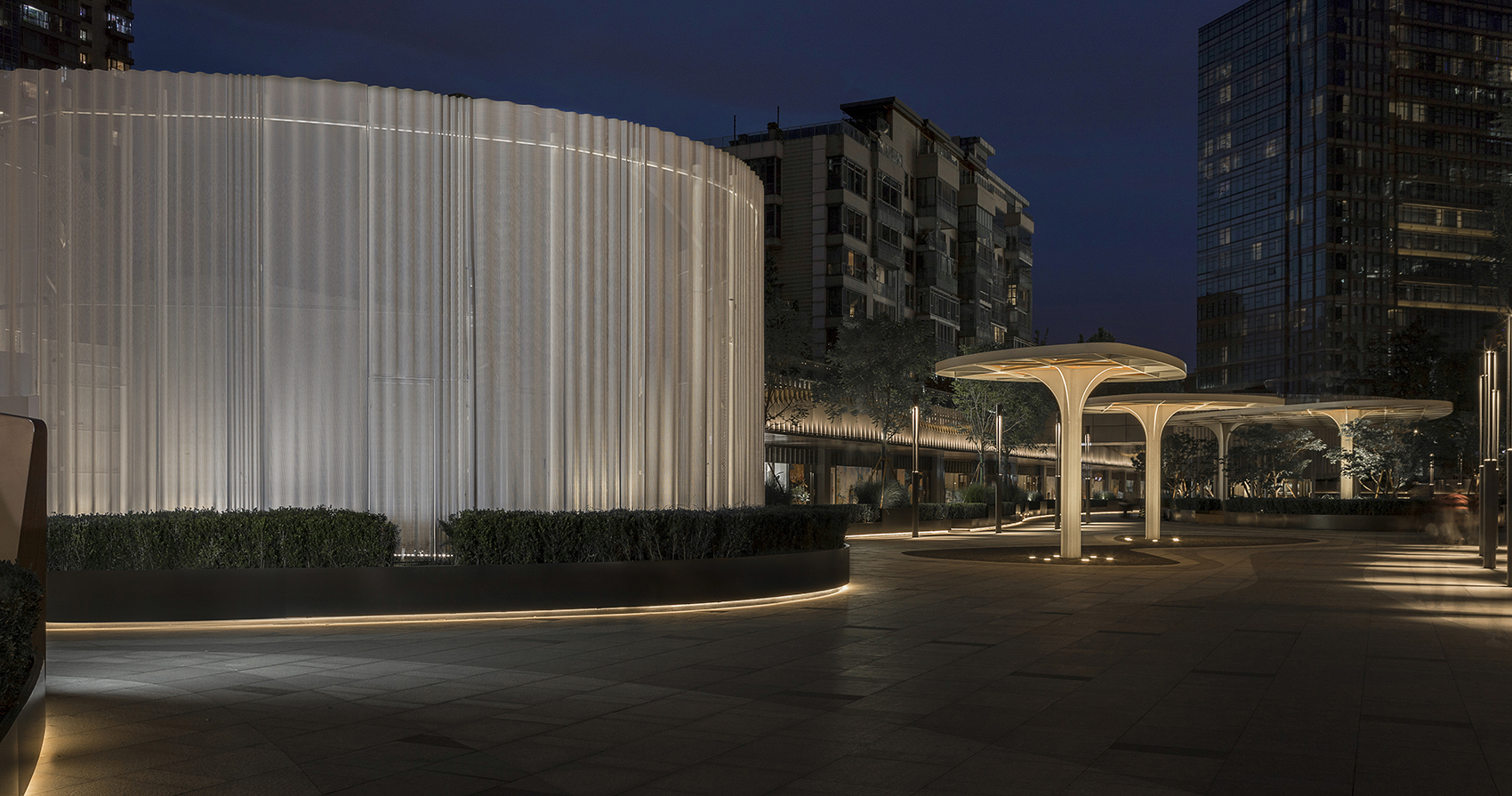 lighting heals urban space lighting design of beijing cr land instreet china by prol