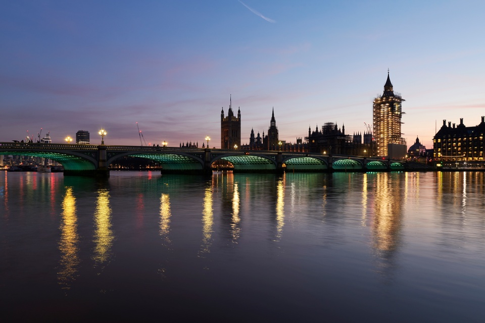 Westminster Bridge Illuminated River © James Newton 2
