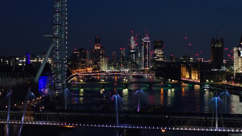 Golden Jubilee Westminster and Lambeth Bridges Illuminated River © Paul Crawley 2