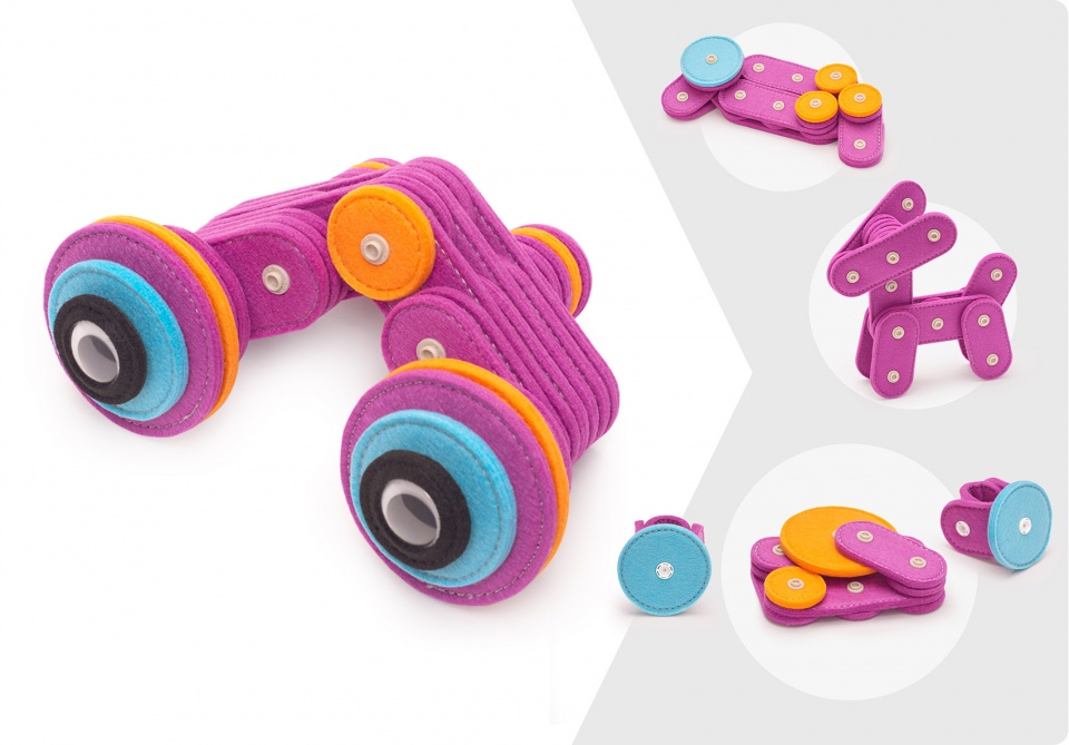 knop knop soft toy building kit by rodion zenevich