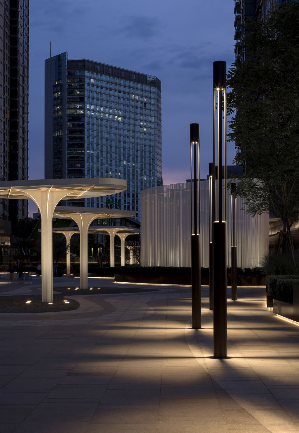 lighting heals urban space lighting design of beijing cr land instreet china by prol
