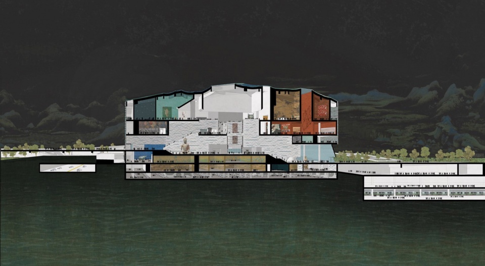 design proposal for guoshen national museum shenzhen by urbanus