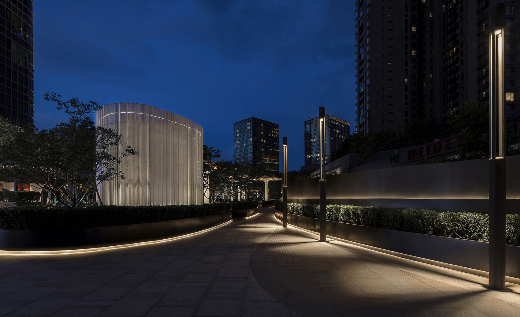 lighting heals urban space lighting design of beijing cr land instreet china by prol