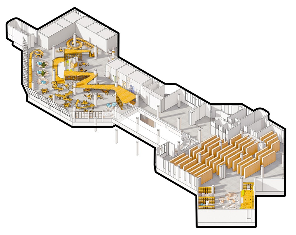 Reconstruction of Bao Yugang Library of Jiaotong University China by Oumoumou Studio