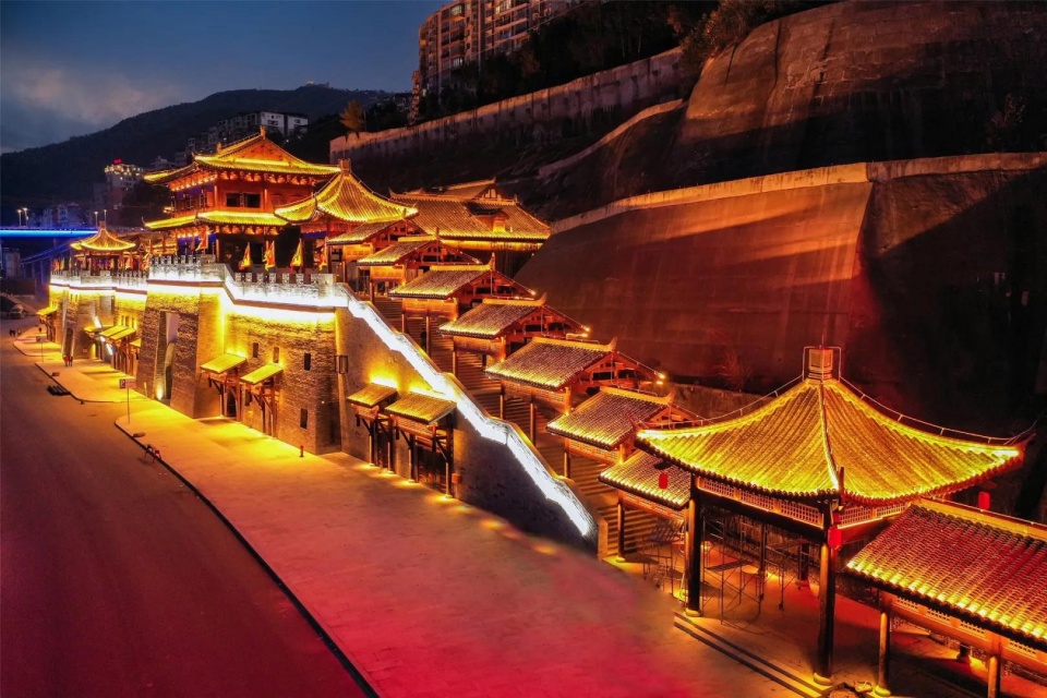 Zhangfei Temple Folk Custom Street Chongqing Yuandao Architecture