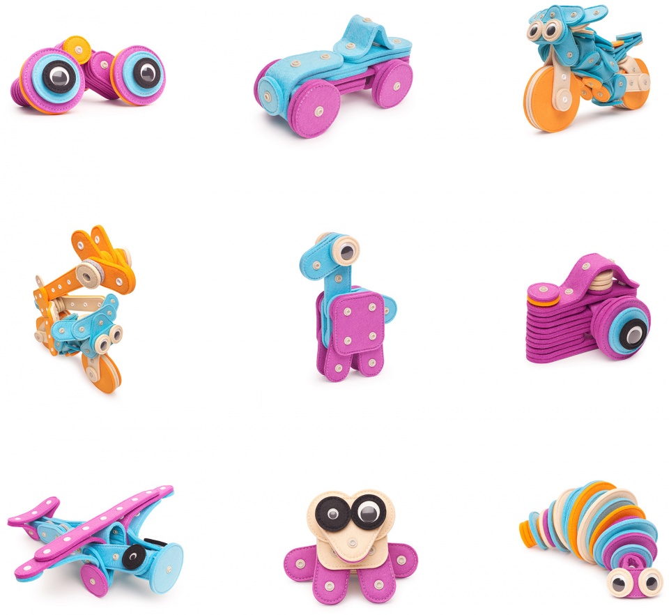 knop knop soft toy building kit by rodion zenevich