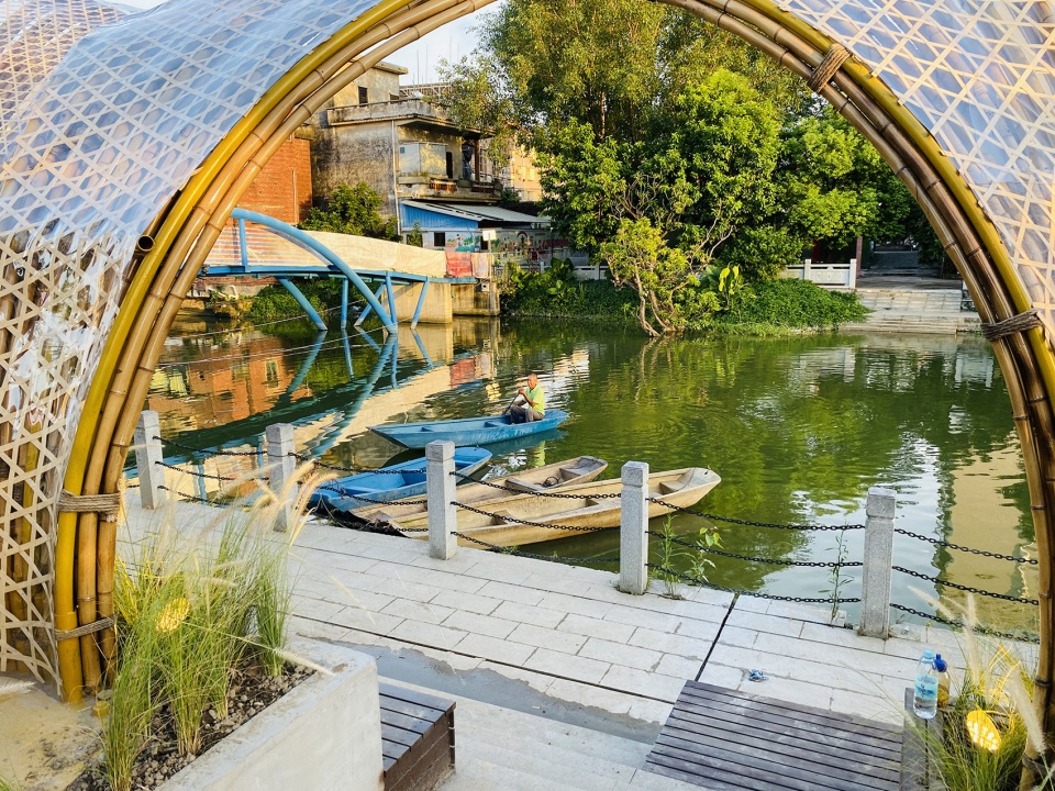 huanglong waterfront bamboo pavilion china by atelier cns